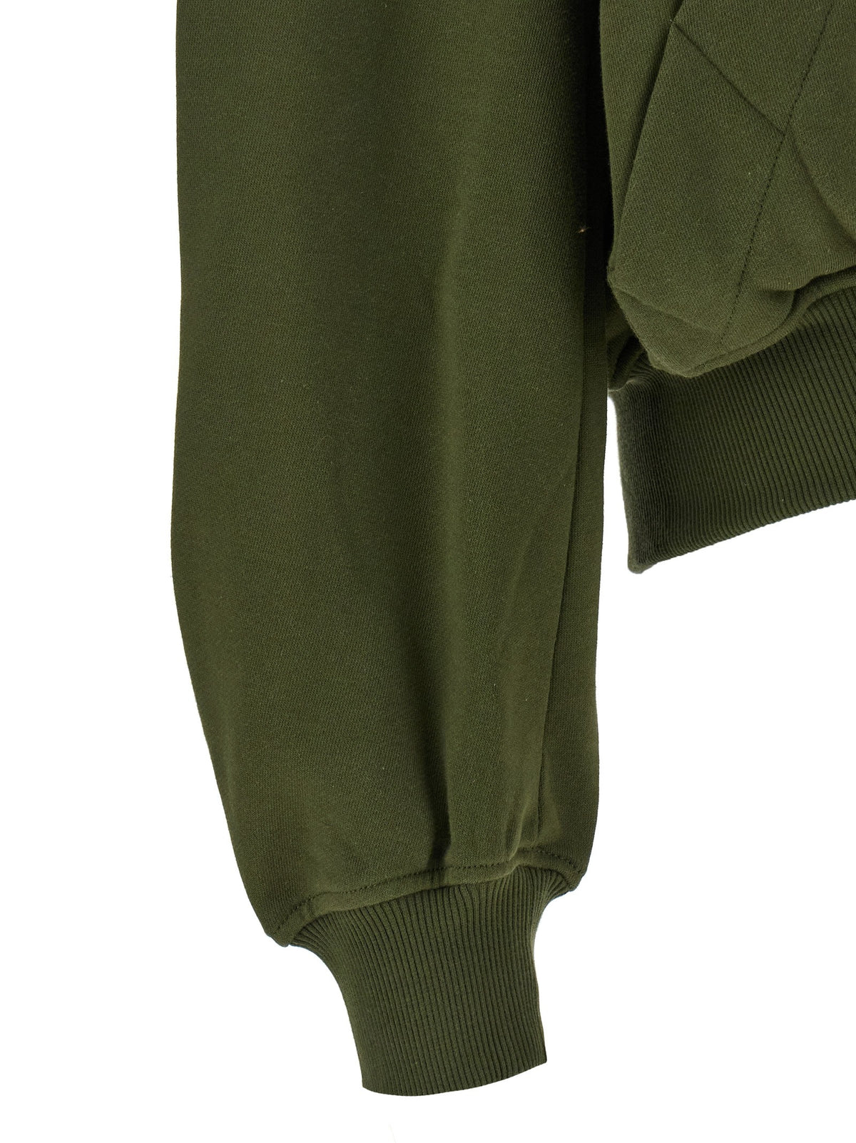Green fleece hoodie