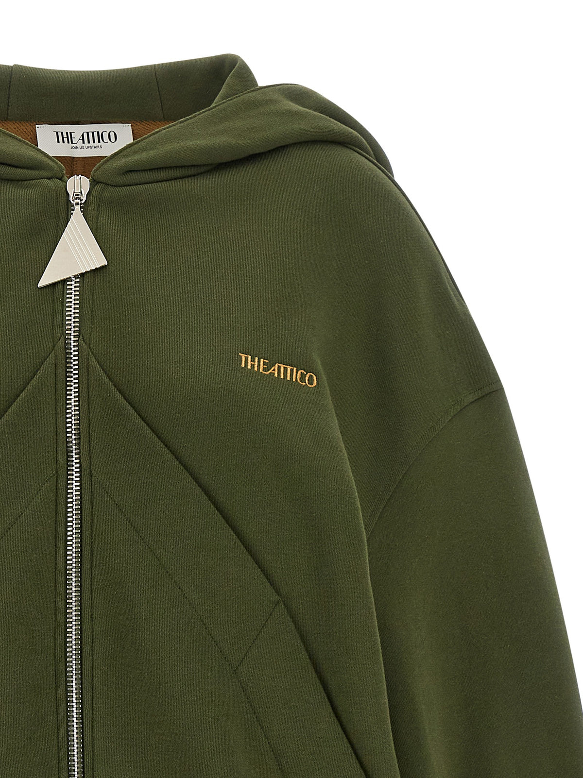 Green fleece hoodie