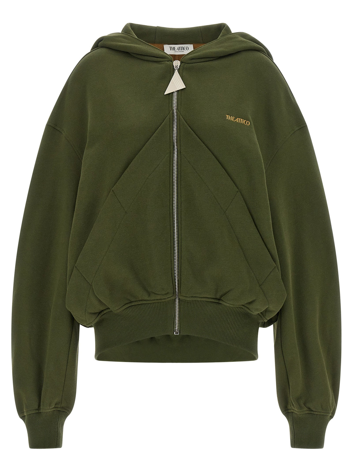 Green fleece hoodie