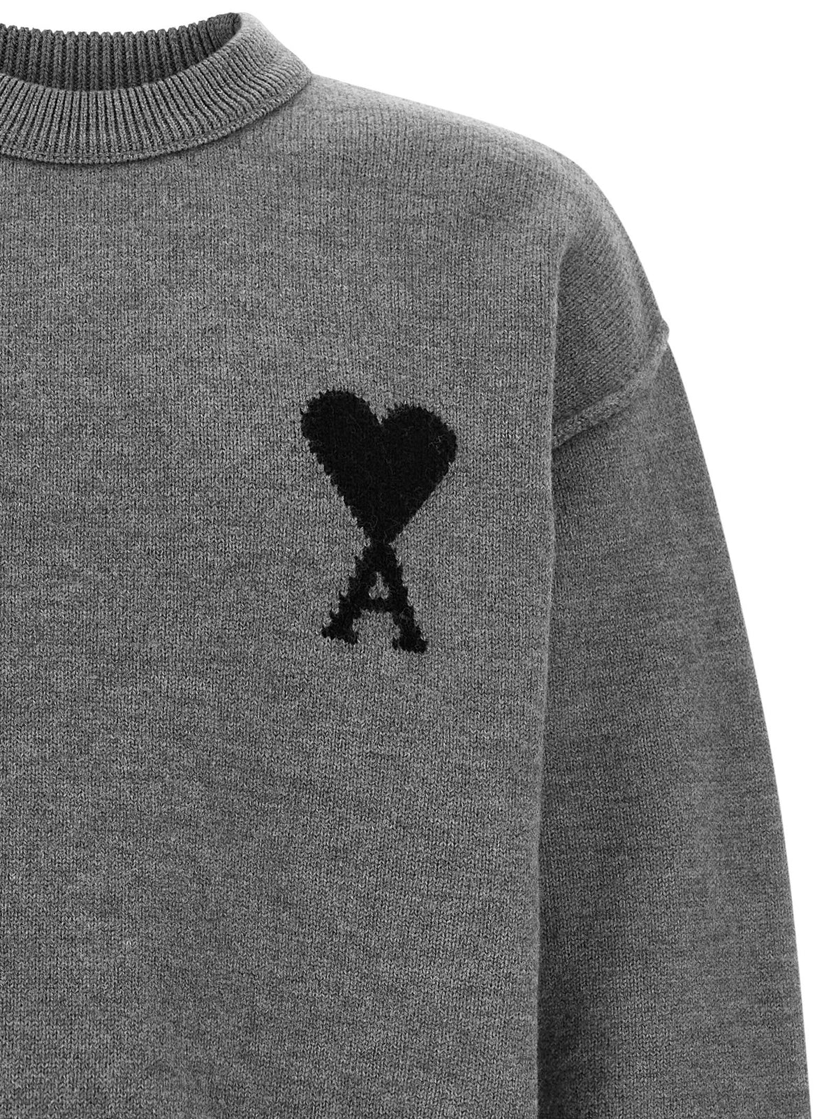 Grey 'Ami de Coeur' sweater