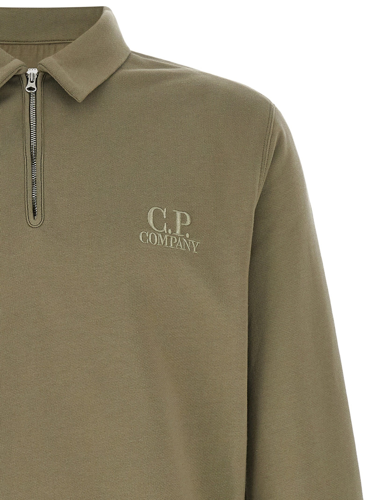 Grey cotton fleece sweatshirt