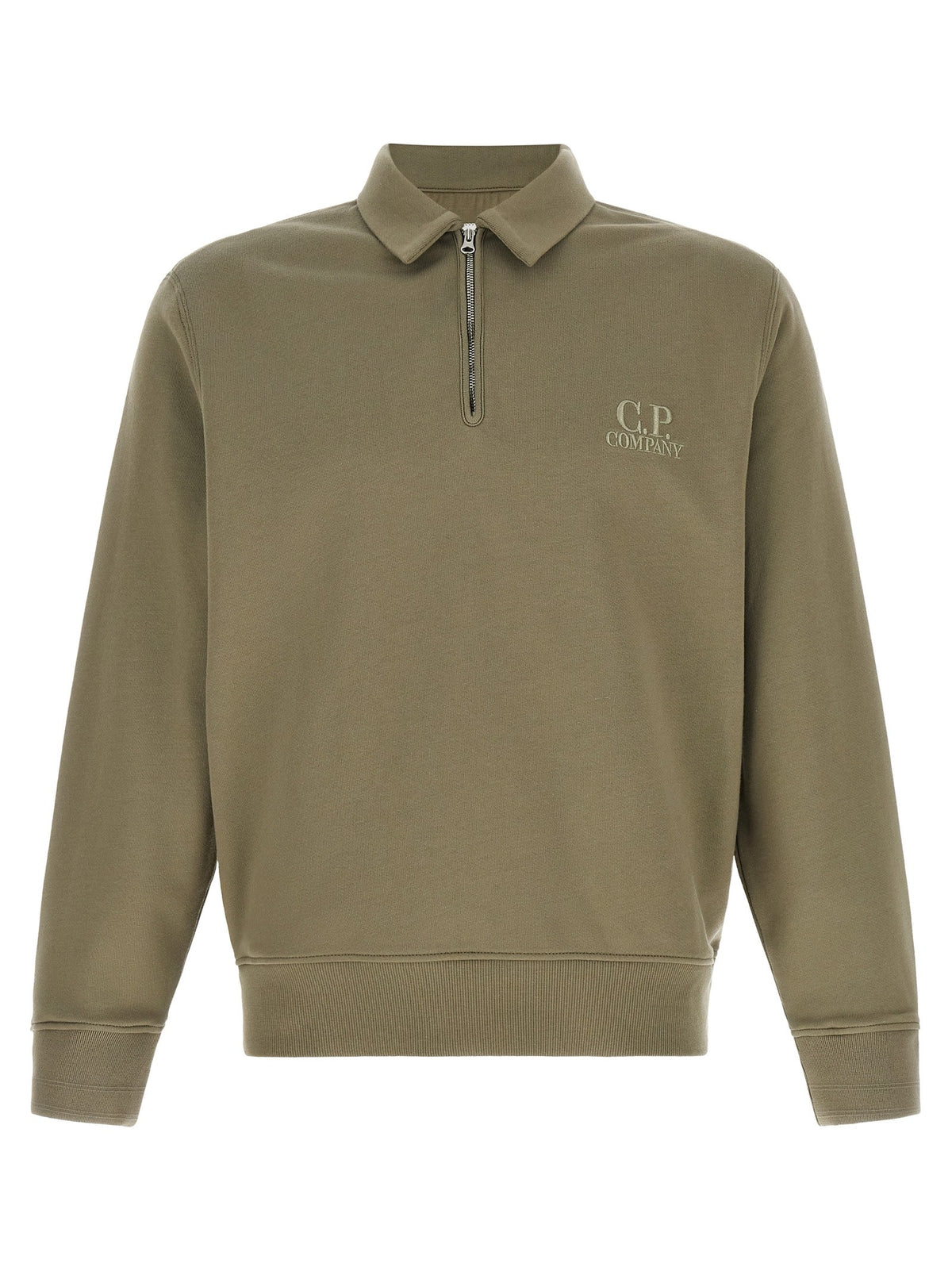 Grey cotton fleece sweatshirt