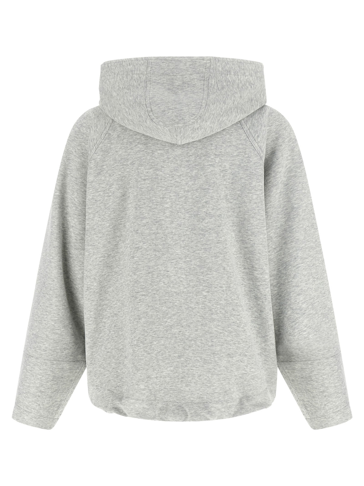 Grey scuba jersey hoodie