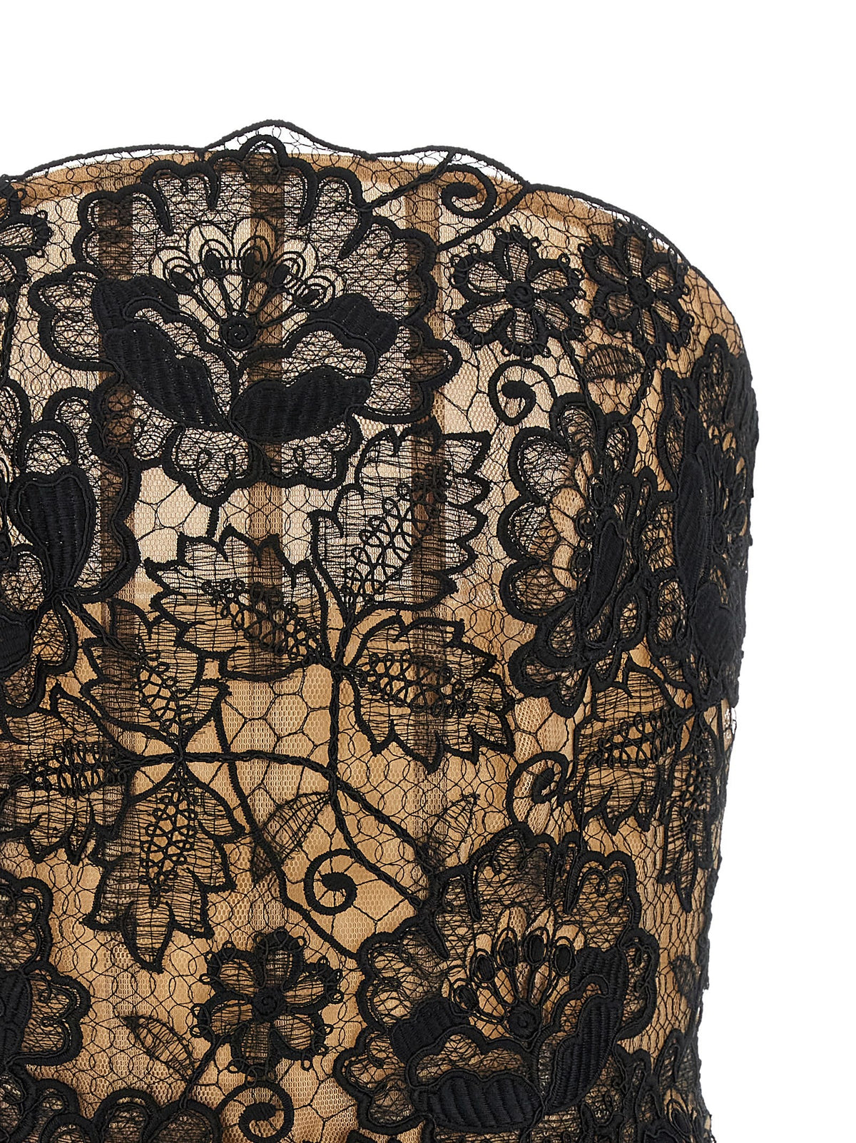 Guipure lace corset