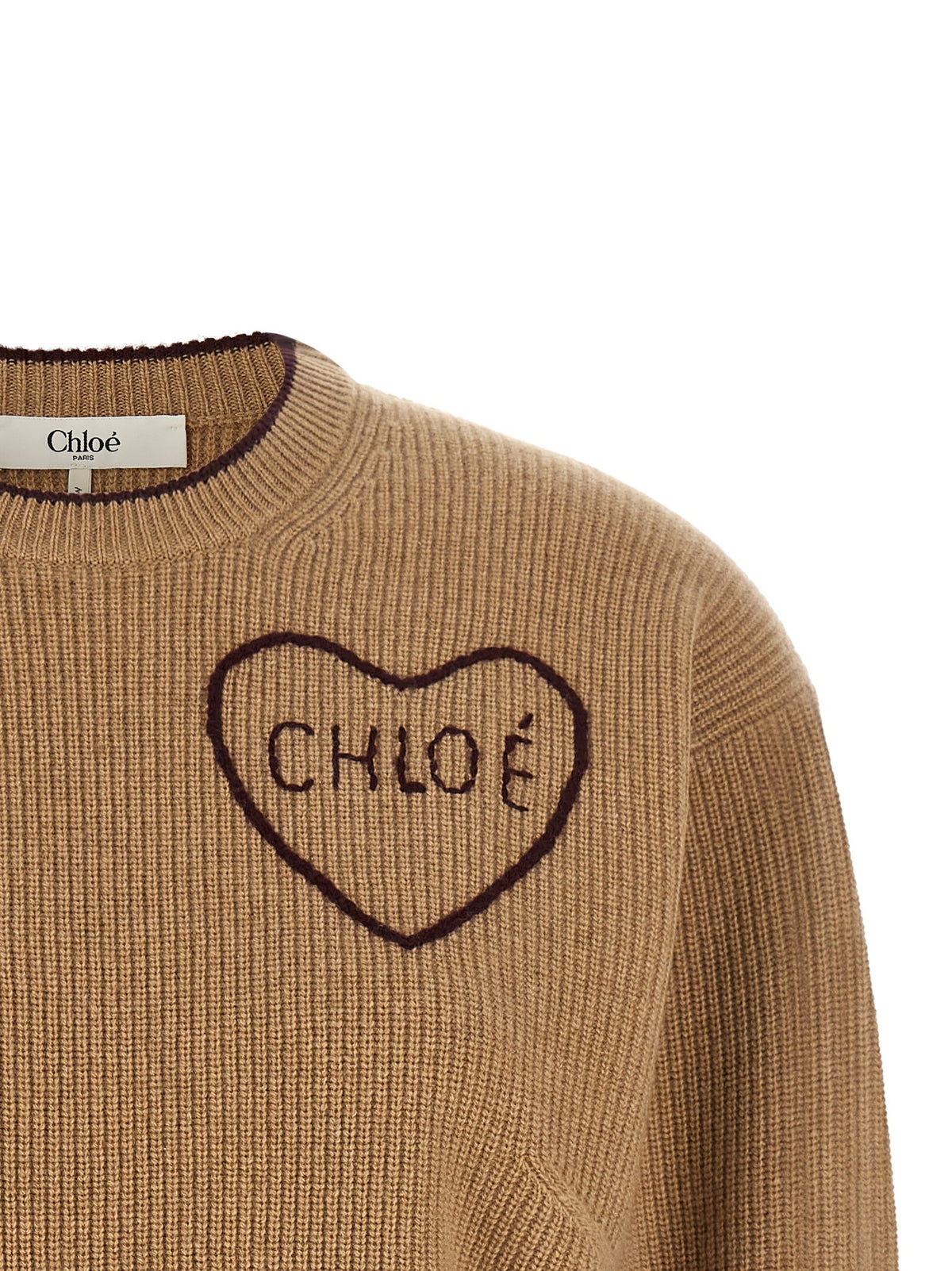 Heart intarsia sweater
