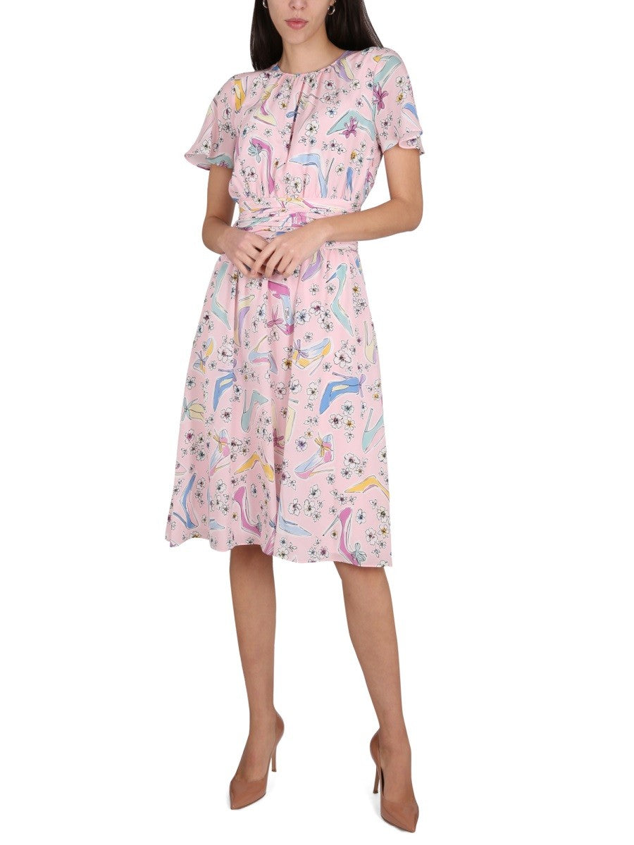 "HEELS AND FLOWERS" DRESS