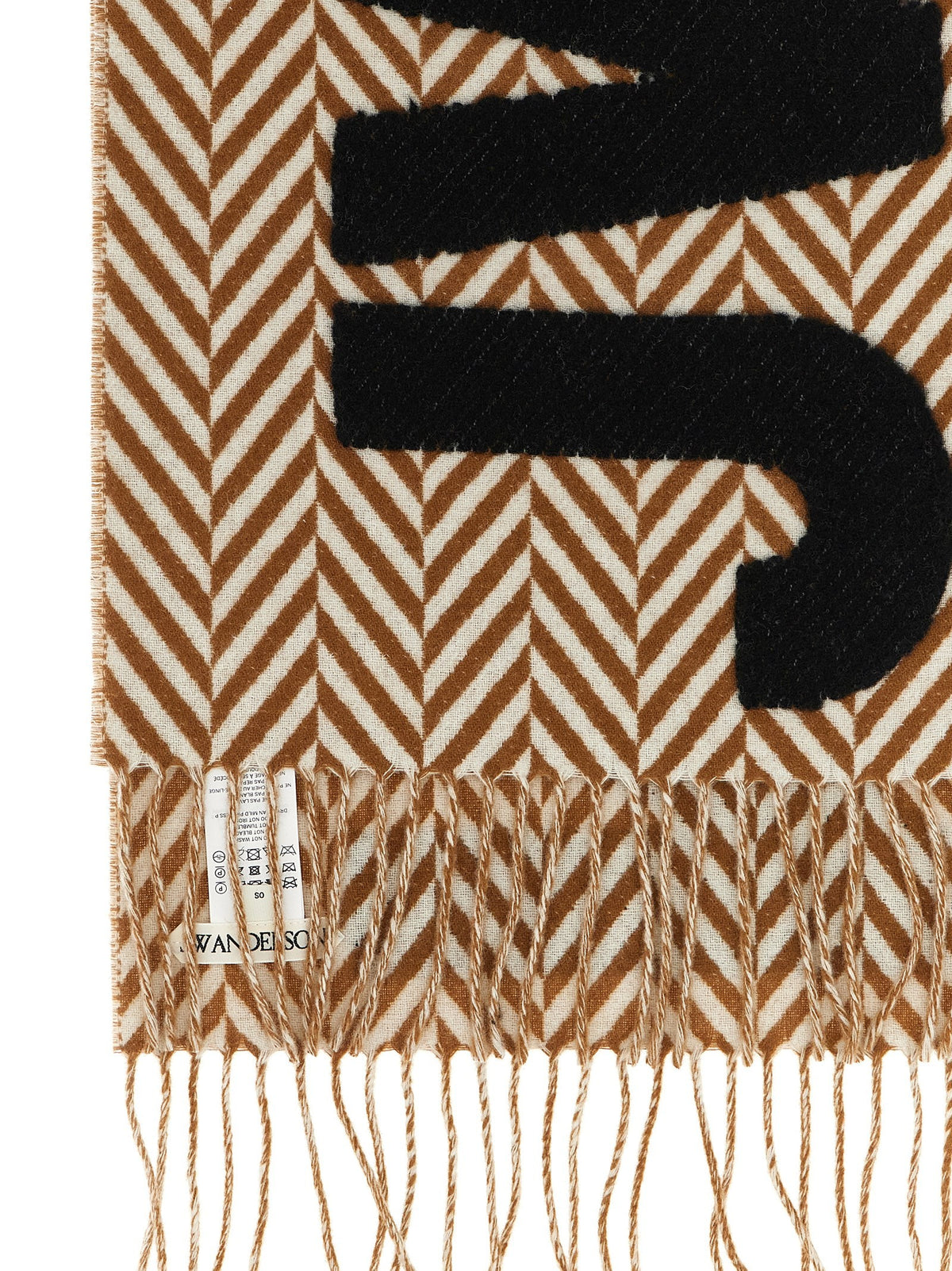 'Herringbone Logo' scarf