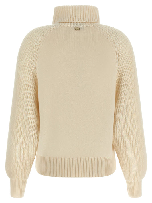 High neck sweater with zip