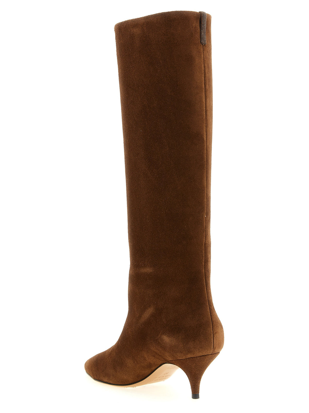 High suede boots