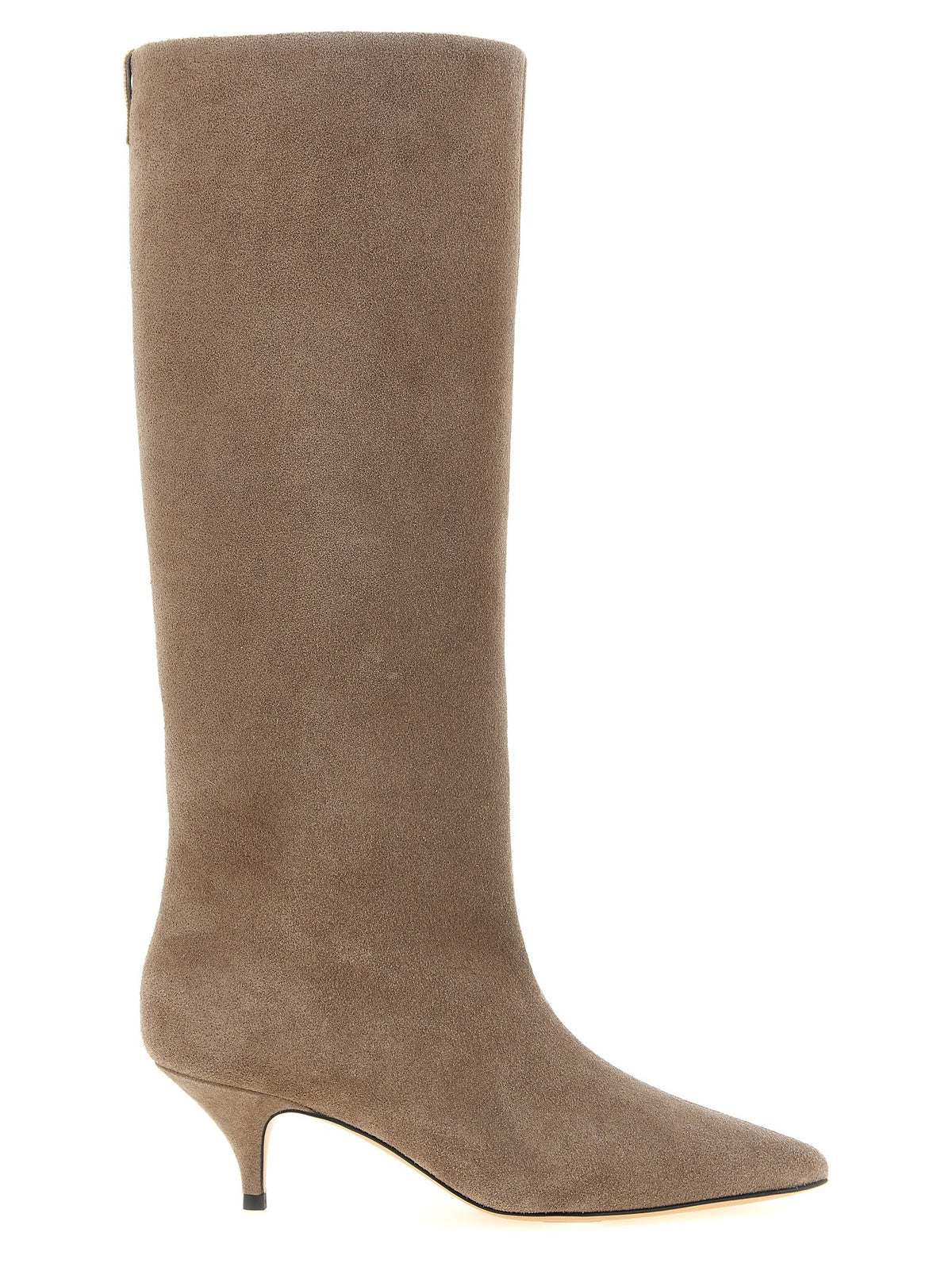 High suede boots