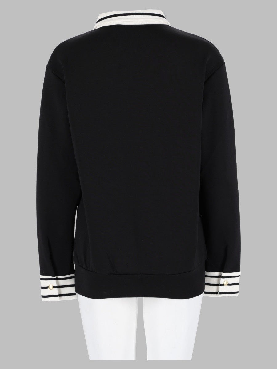 hog button polo sweater