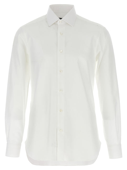 Honeycomb cotton shirt