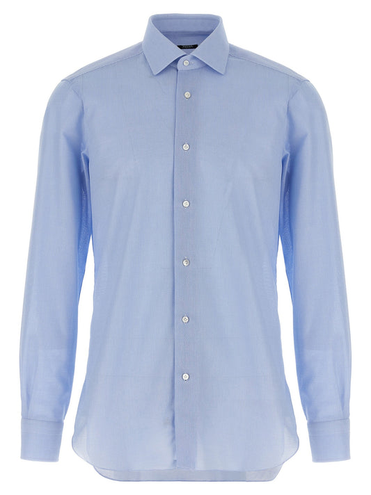 Honeycomb cotton shirt