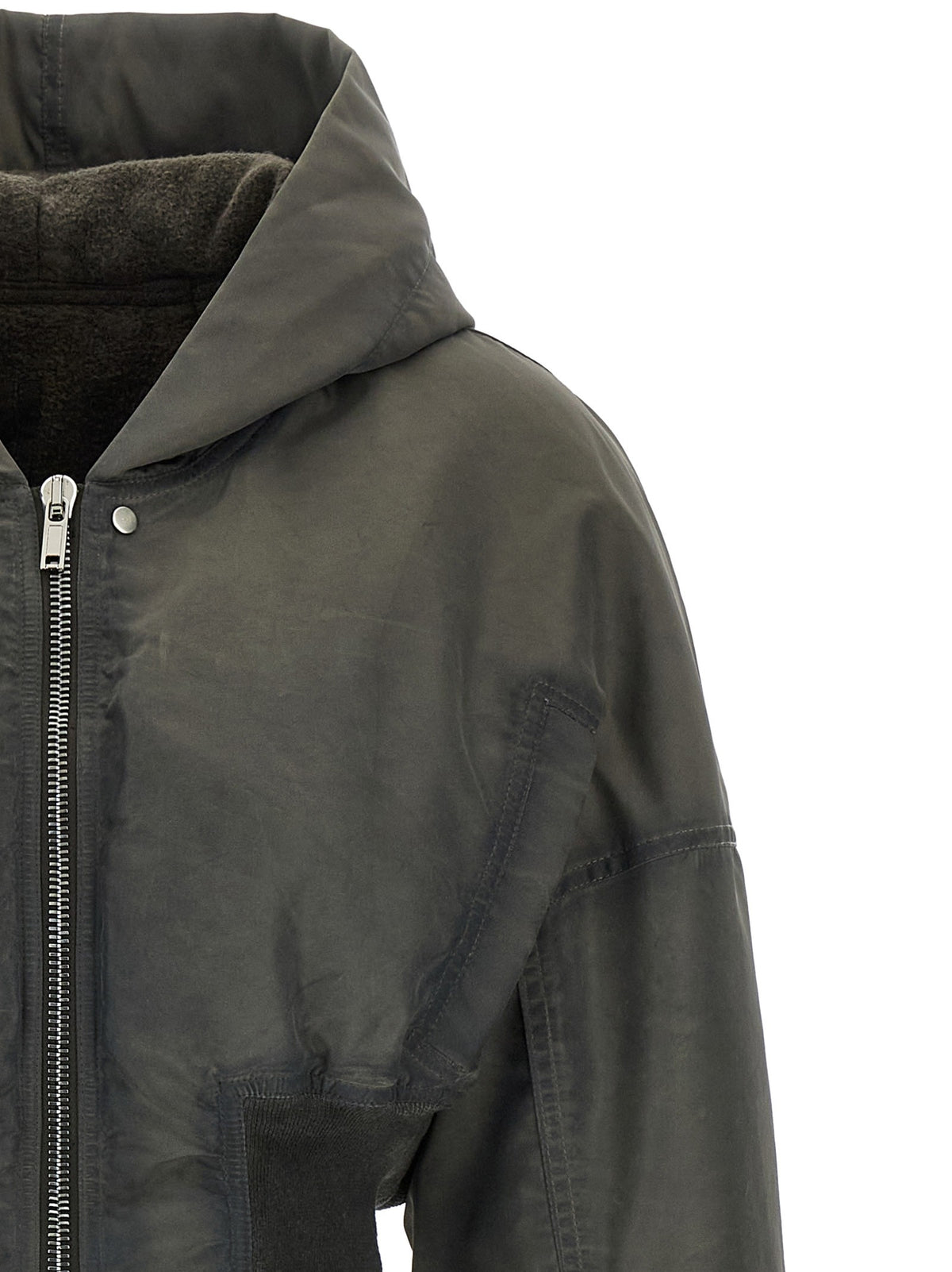 'Hooded Cropped Flight' bomber jacket
