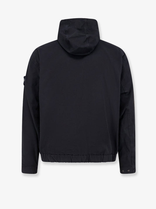 Hooded organic cotton jacket