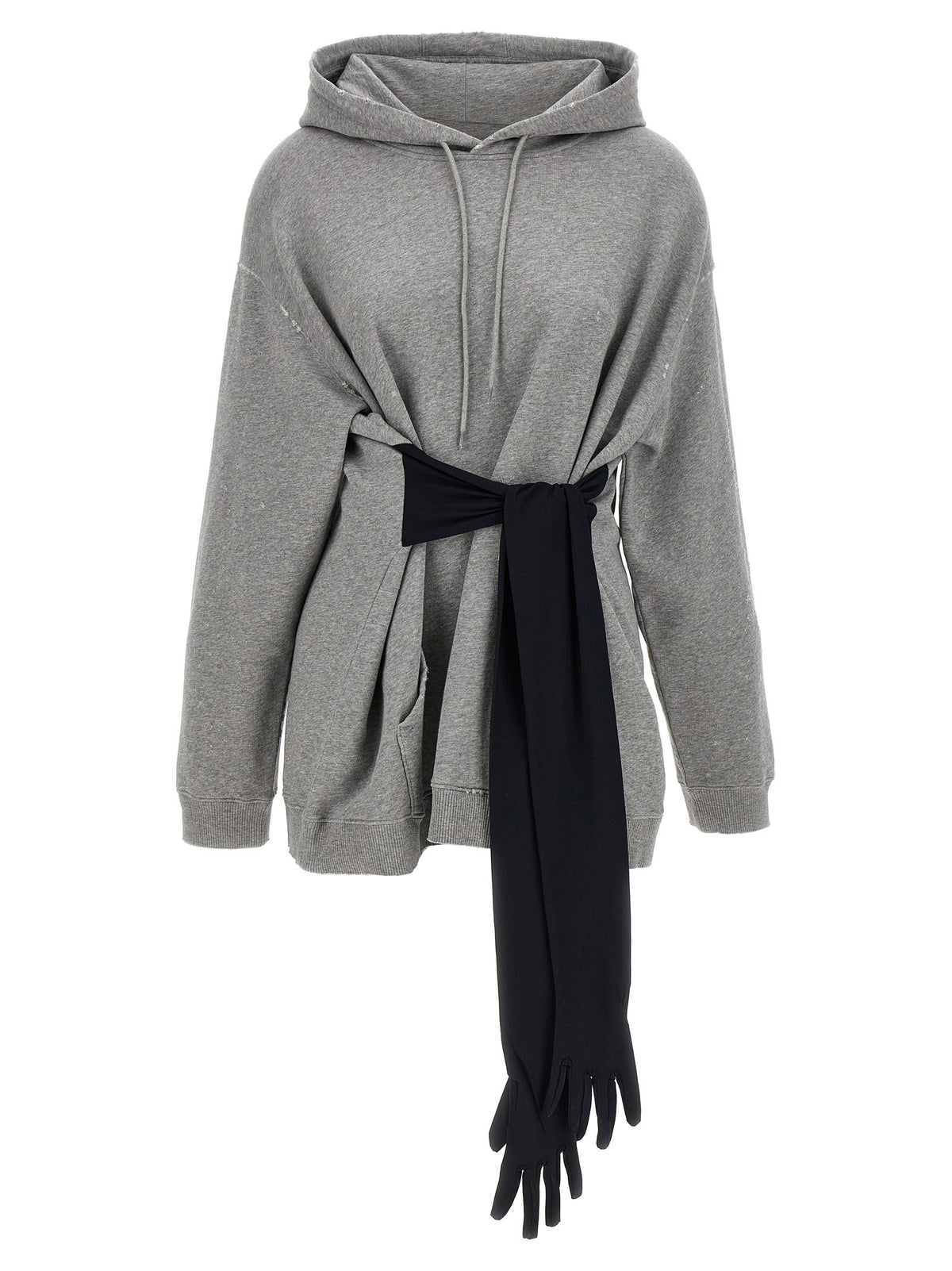 Hoodie dress with gloves