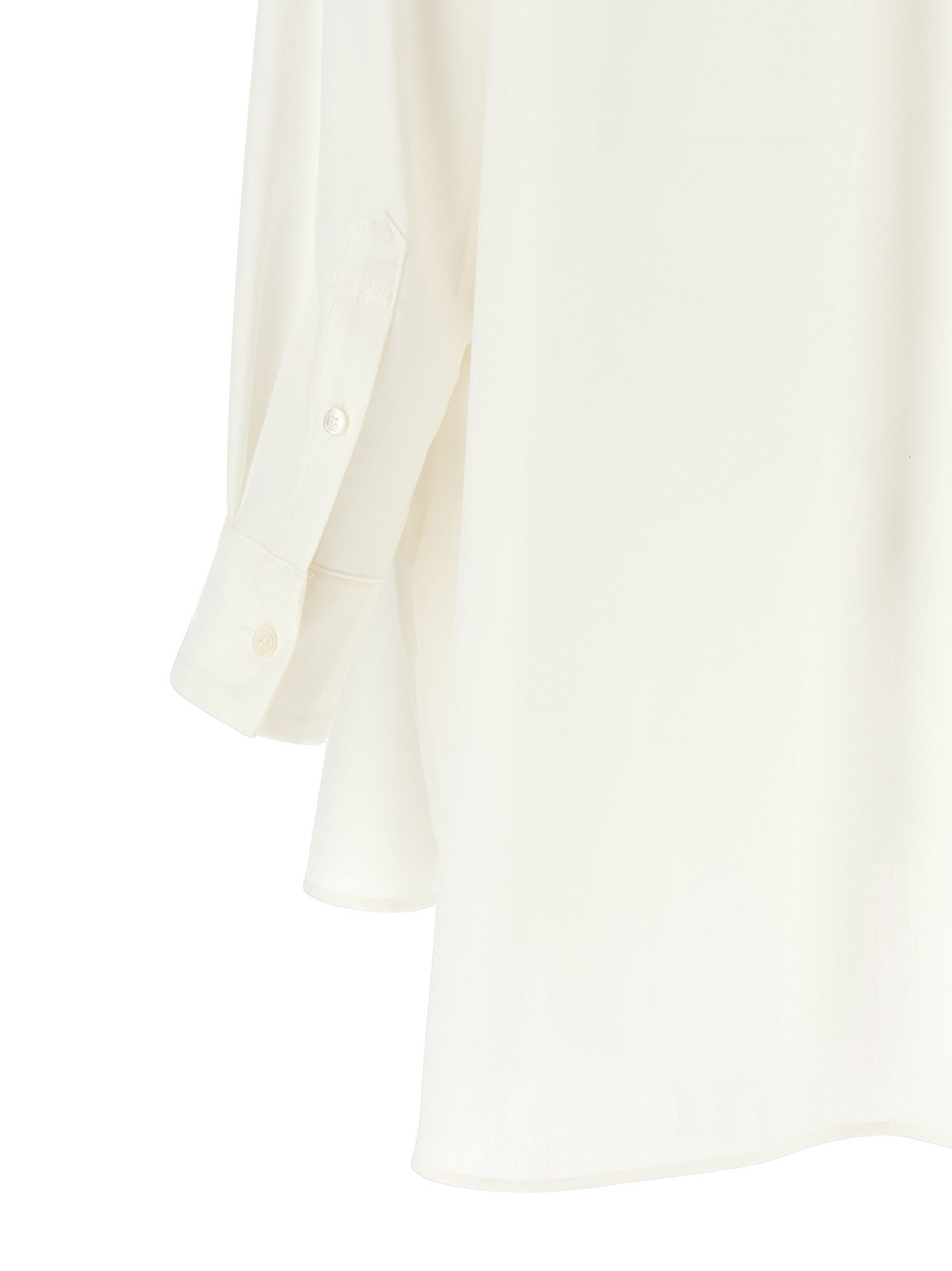 Hybrid shirt with front panel model.