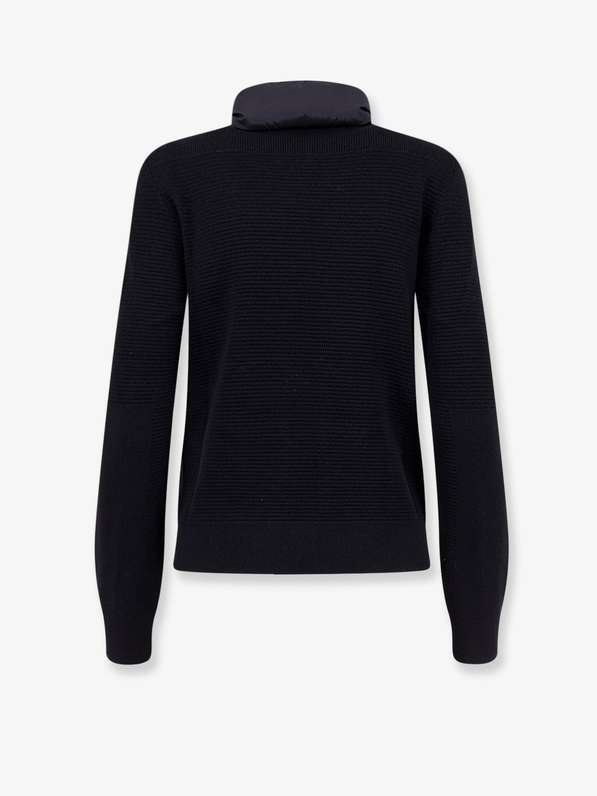 Hybridge wool jacket with nylon inserts
