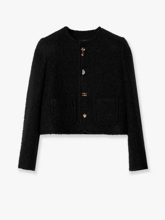 Icone cashmere and natté wool blazer