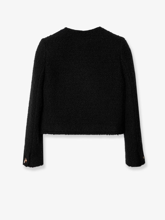 Icone cashmere and natté wool blazer