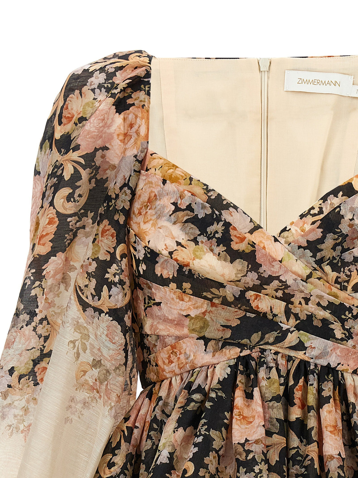 'Illustration Draped Mini' dress