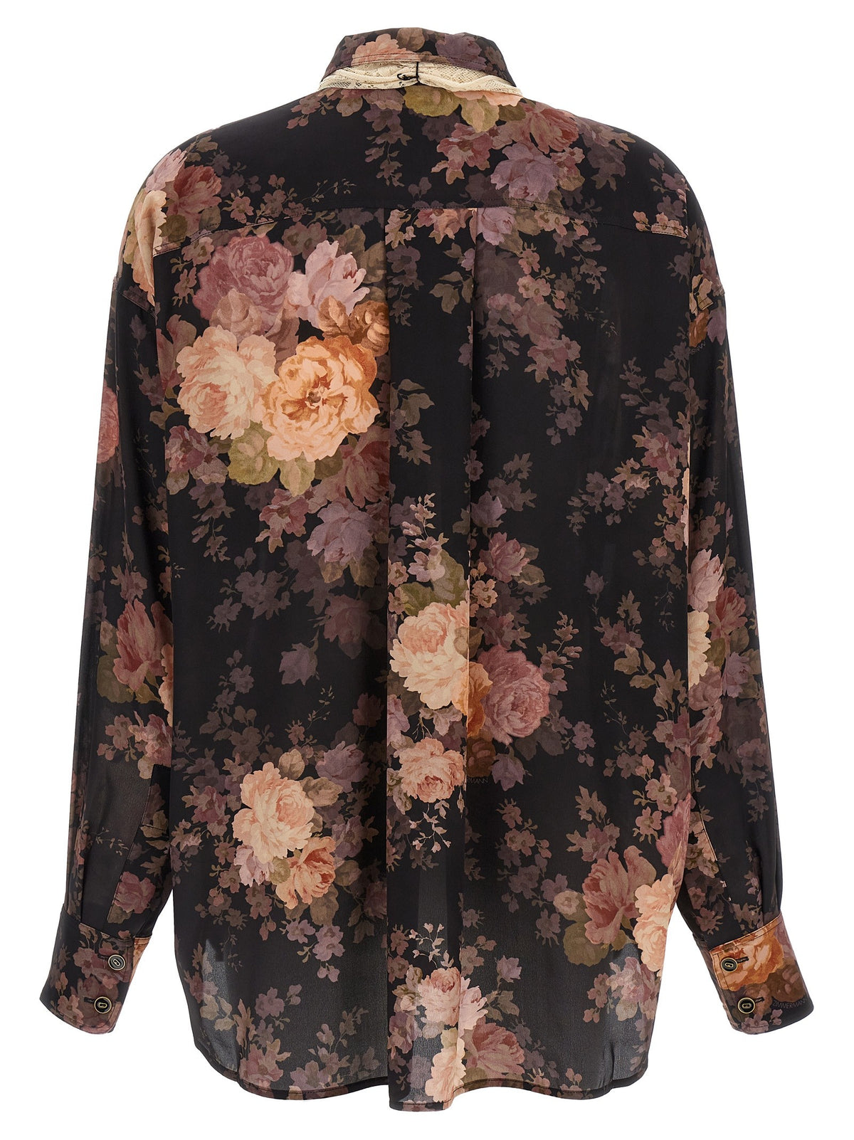 'Illustration Lace Scarf' shirt