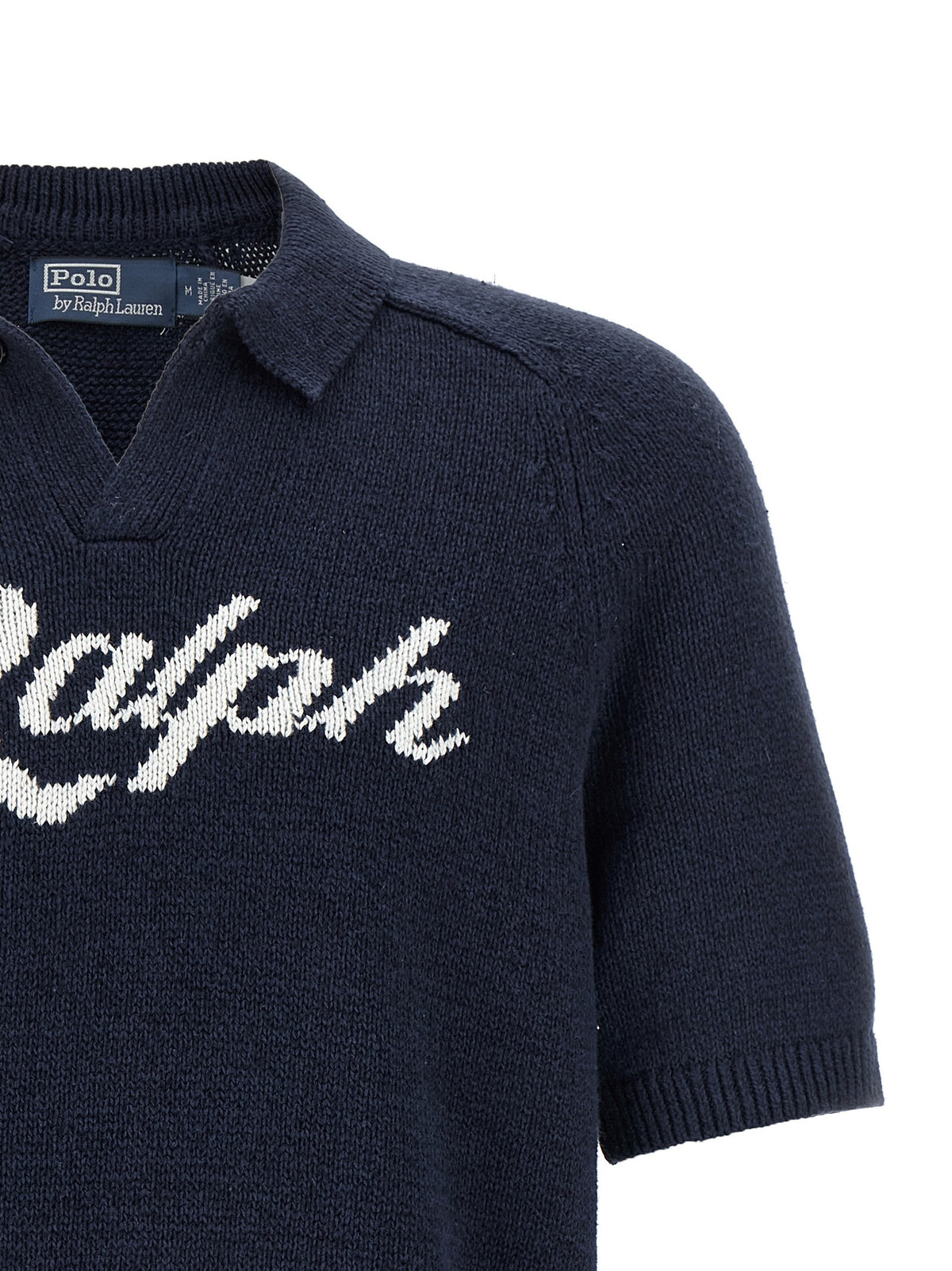 Intarsia logo sweater