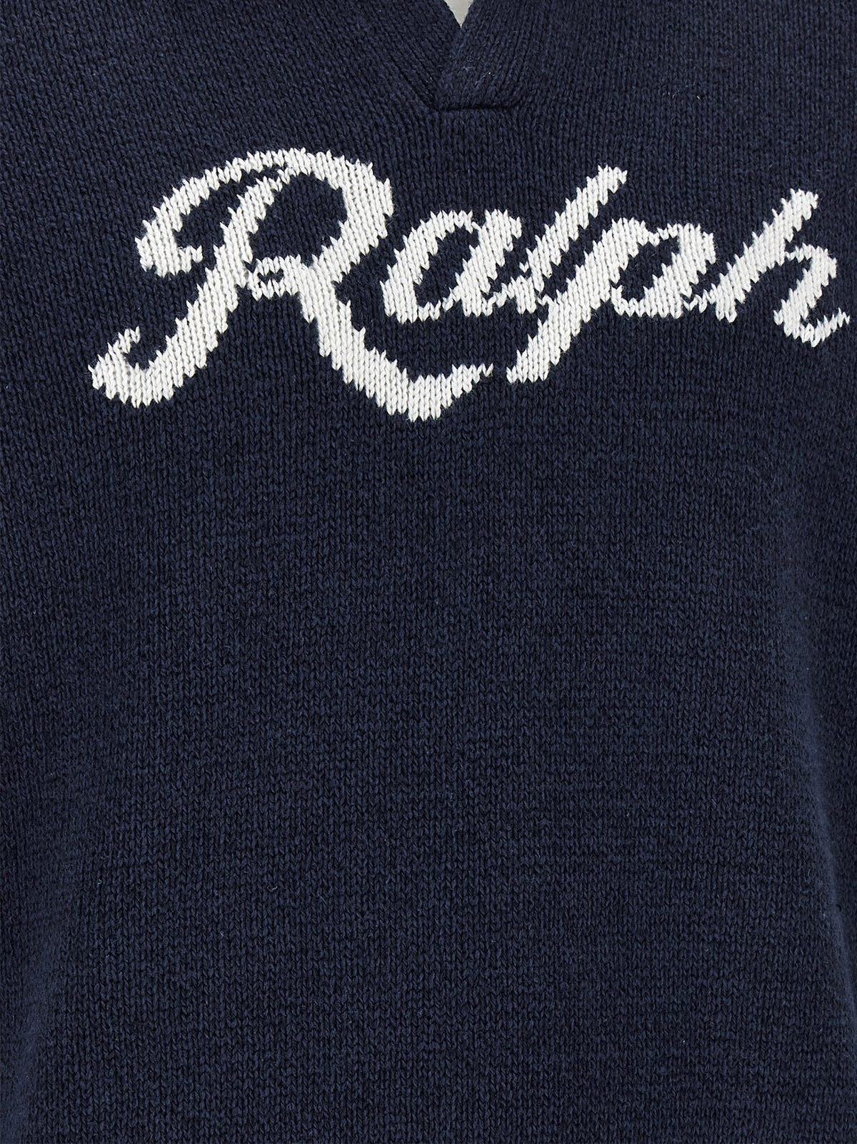 Intarsia logo sweater