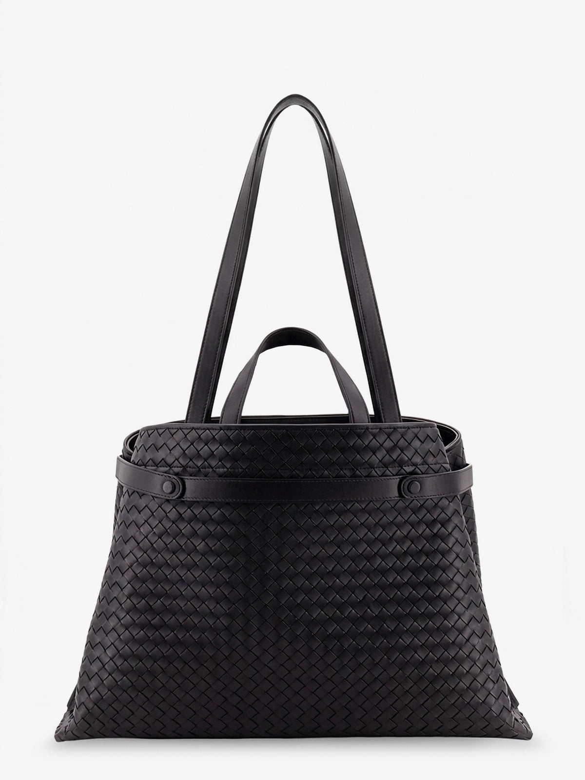 Intreccio leather shoulder bag