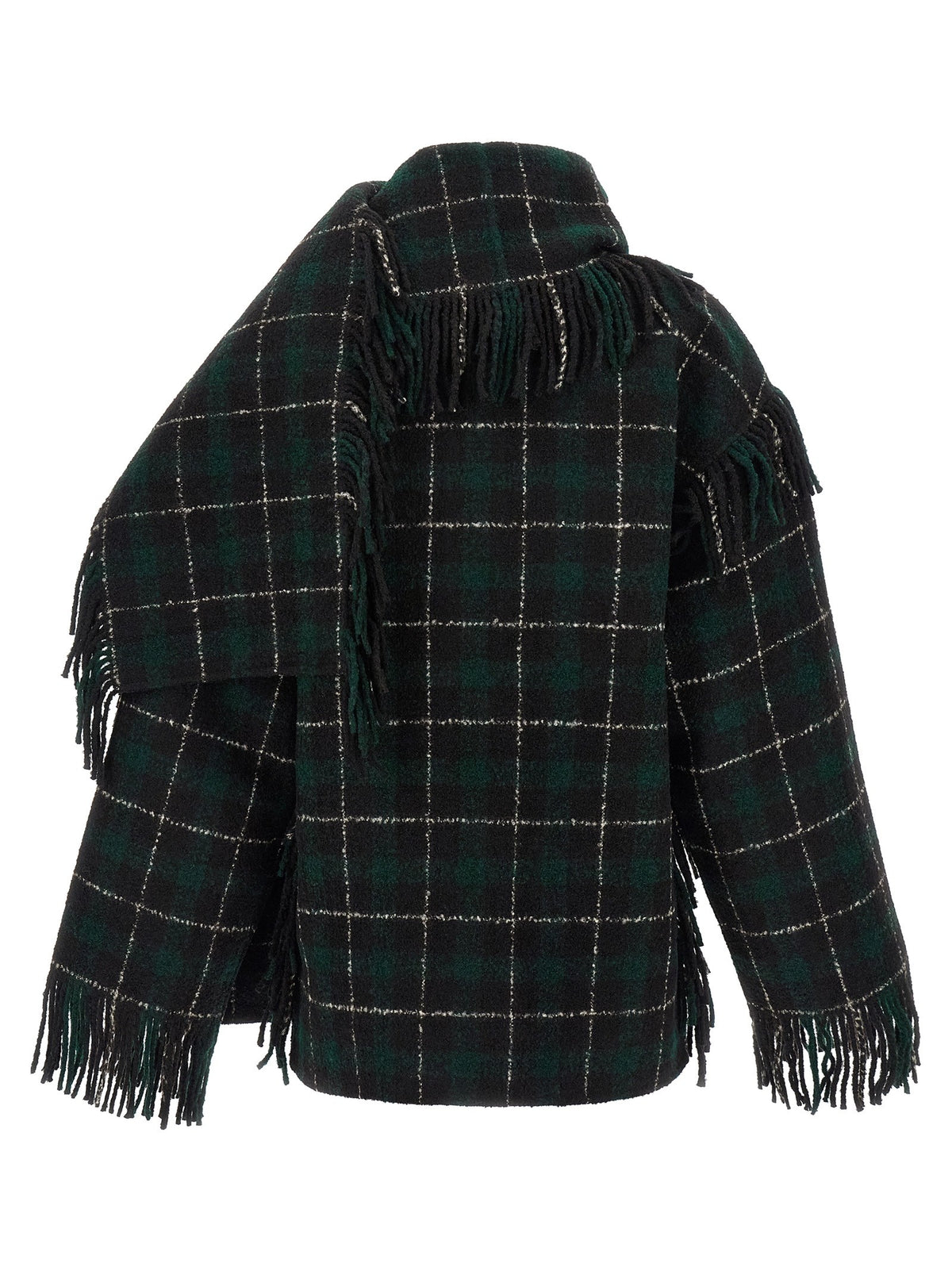Jacket with integrated scarf