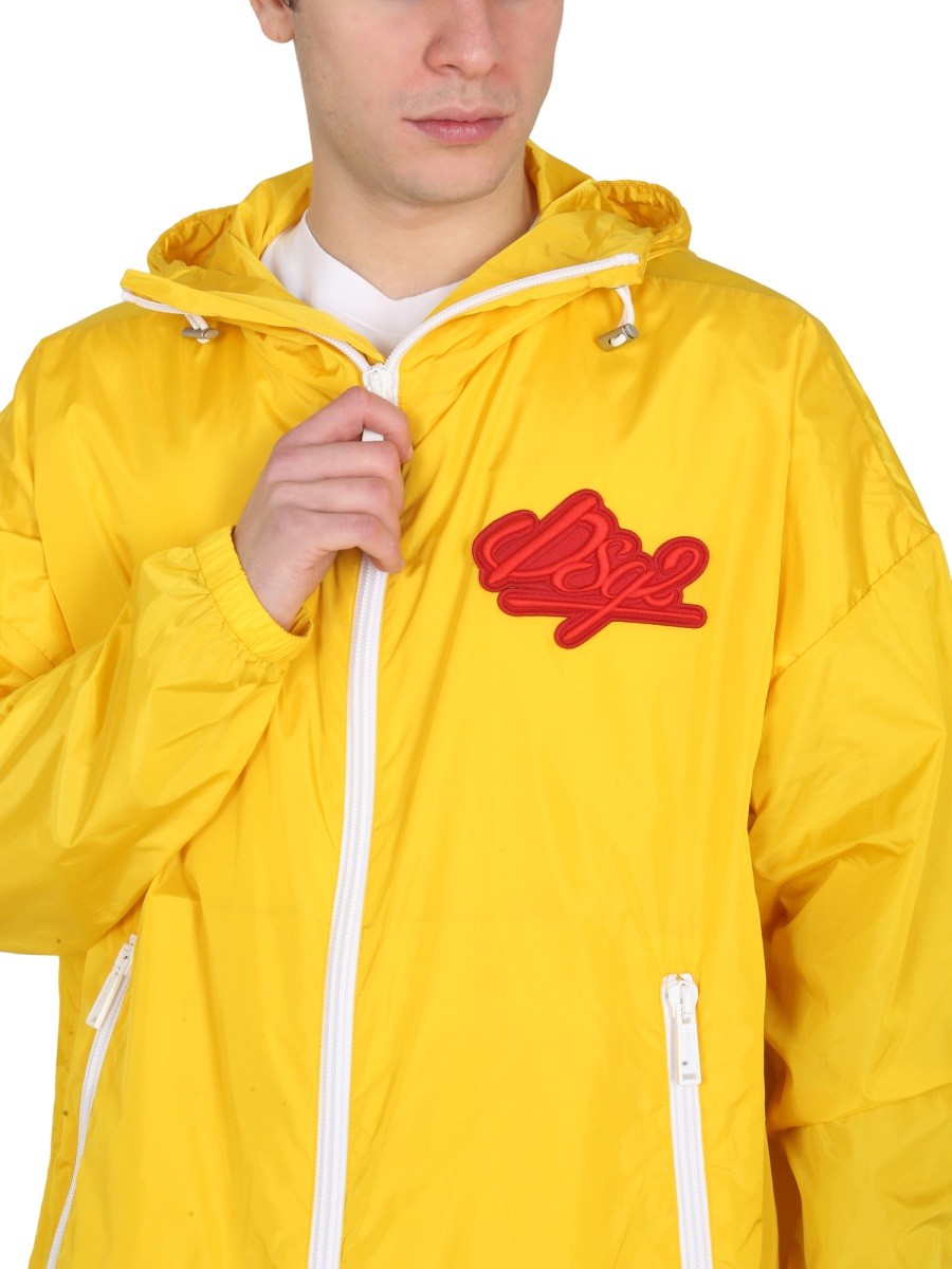 JACKET WITH LOGO PATCH