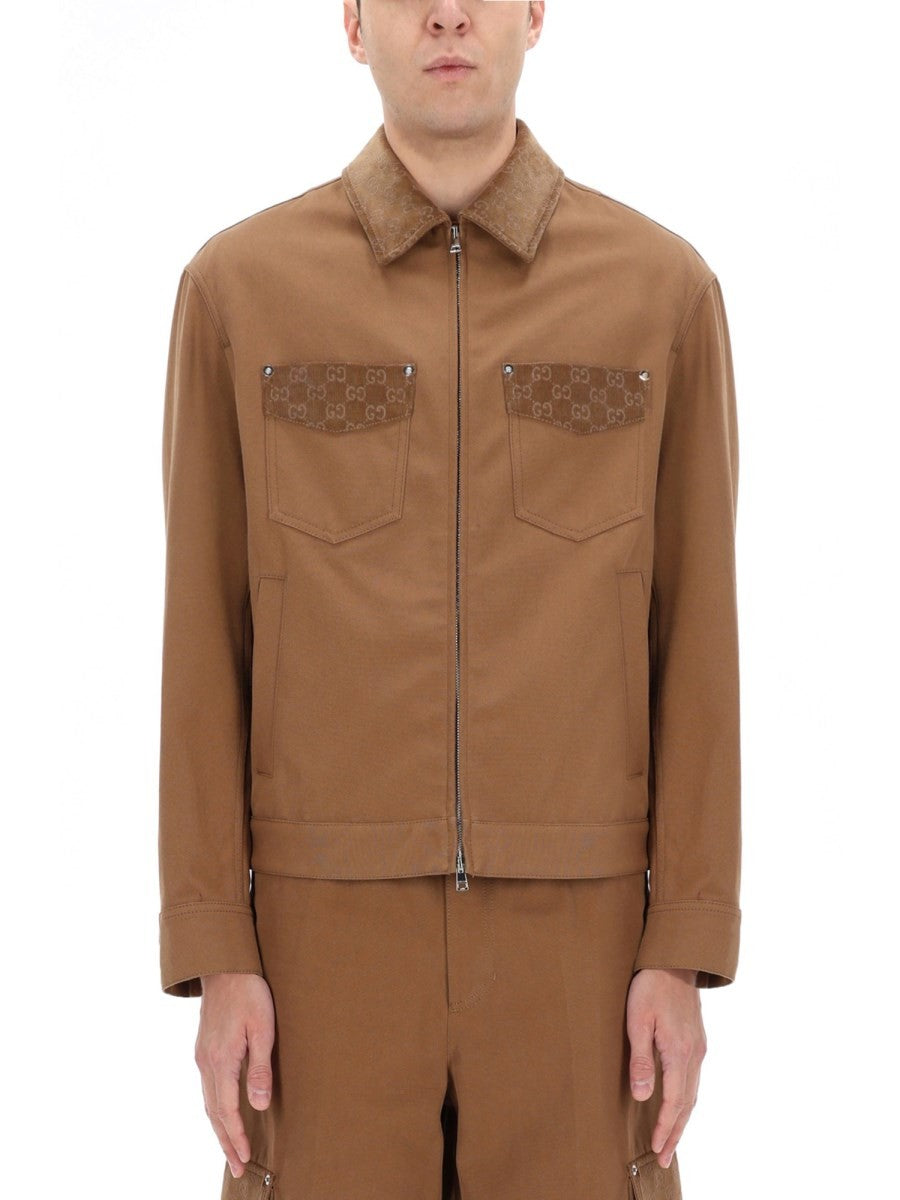 JACKET WITH ZIPPER AND COLLAR