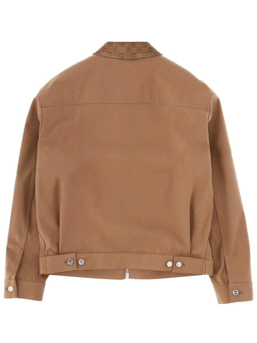 JACKET WITH ZIPPER AND COLLAR