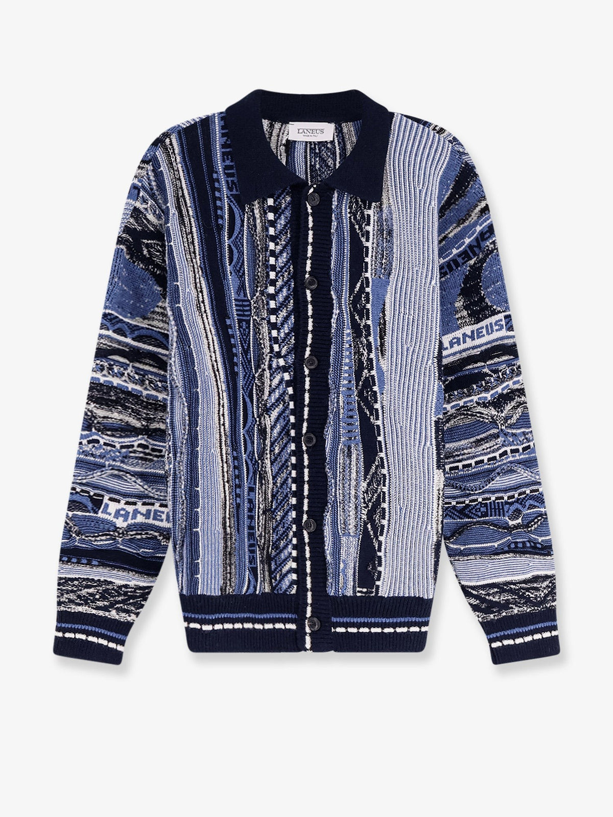 Jacquard-pattern cardigan
