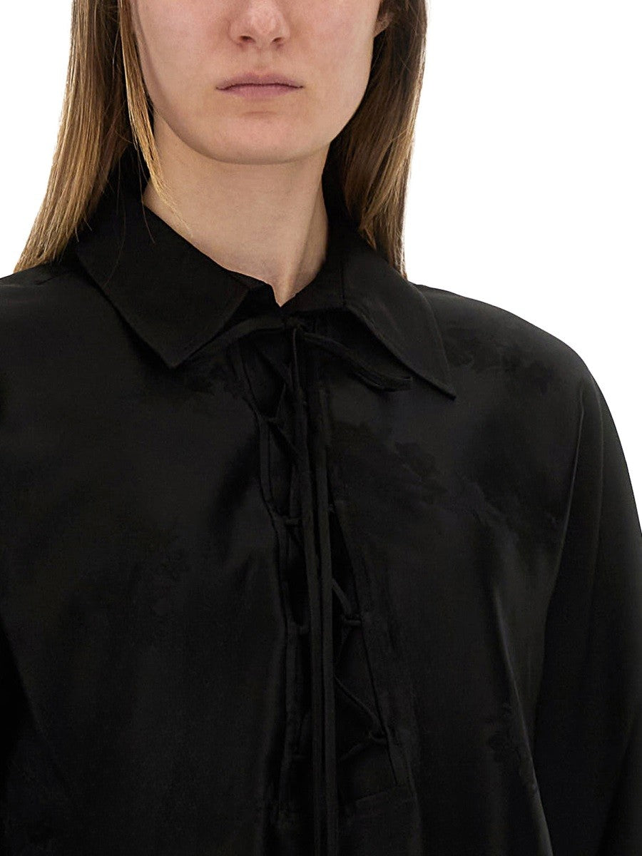 JACQUARD SATIN SHIRT