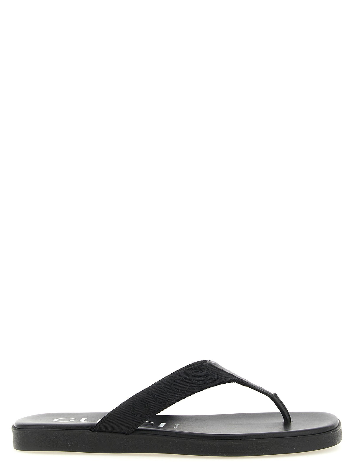 Jacquard thong sandals