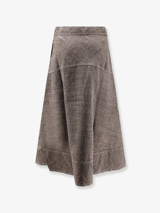 Janelle linen blend skirt