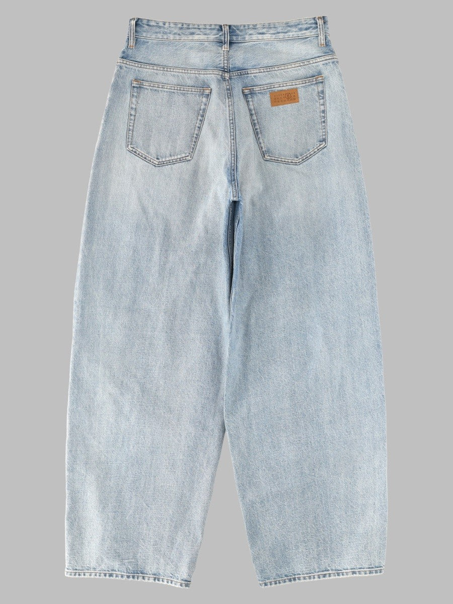 jeans 5 tasche a gamba larga