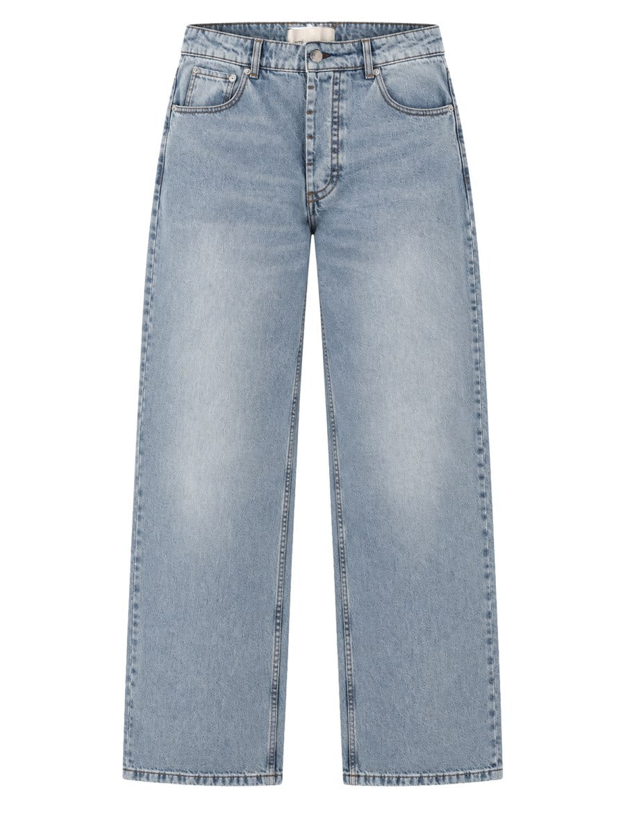 Jeans Baggy In Denim Di Cotone