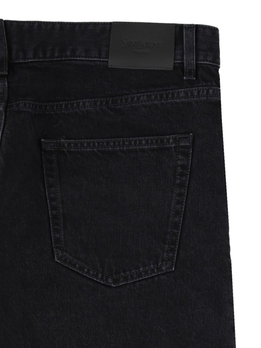 Jeans In Denim Di Cotone