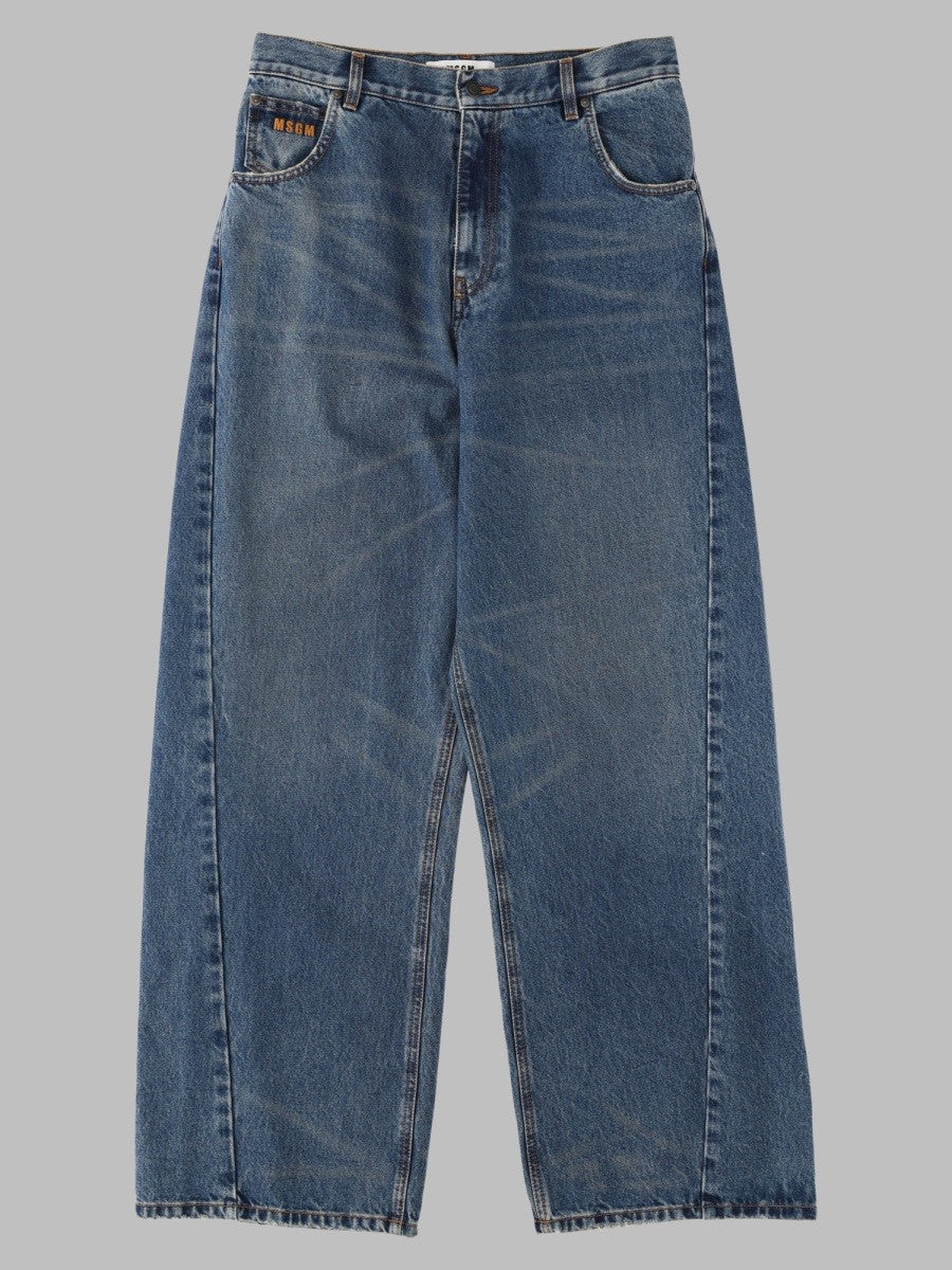 Jeans In Denim Di Cotone