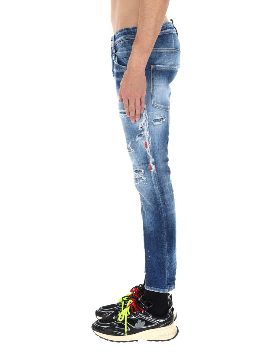 JEANS "SKATER" EFFETTO "DESTROY"