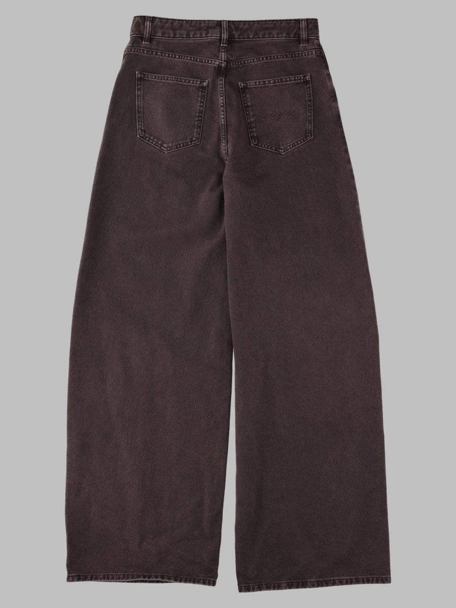 Jeans Wide Leg In Cotone