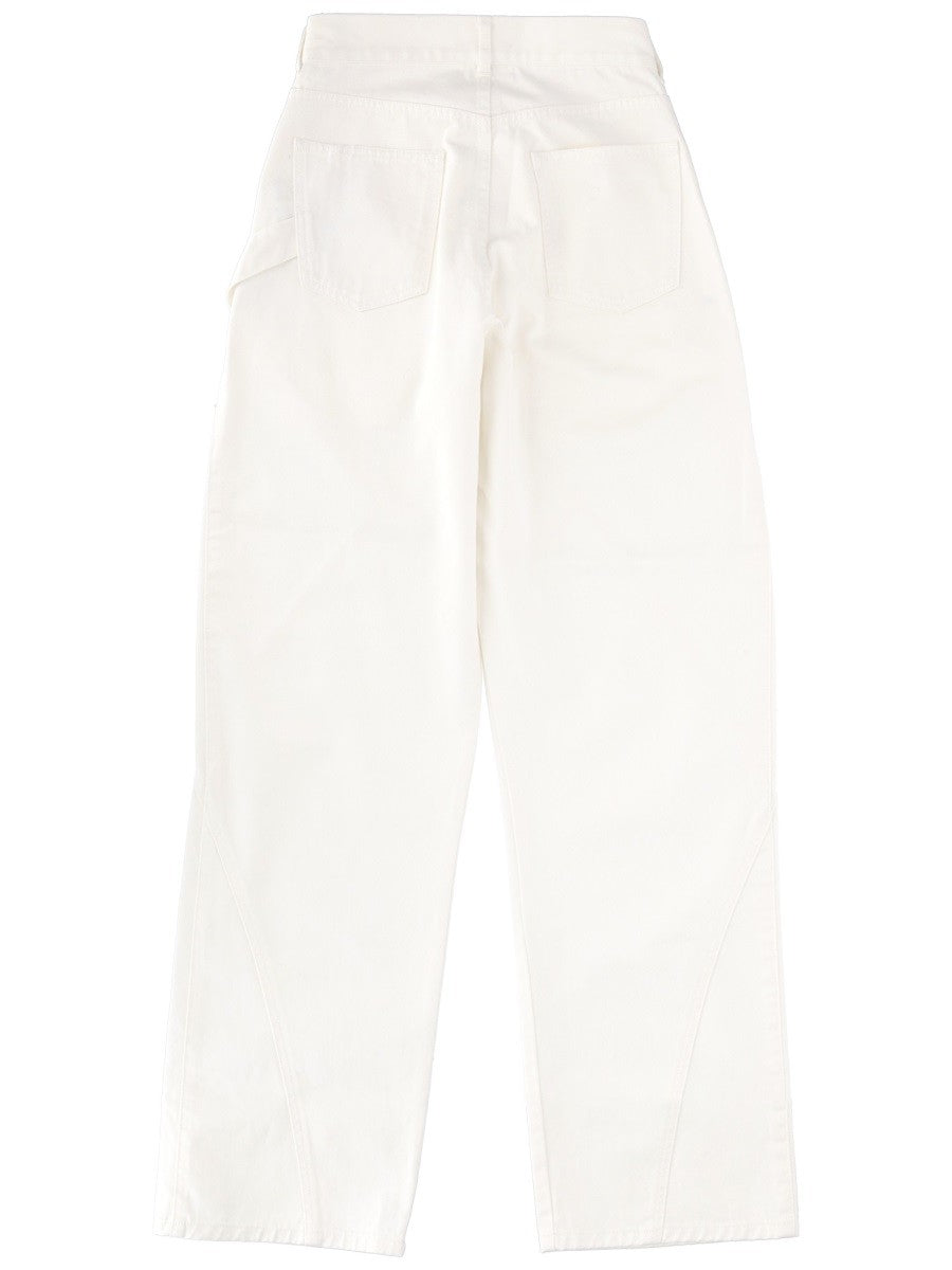 JEANS WITH LOGO PATCH