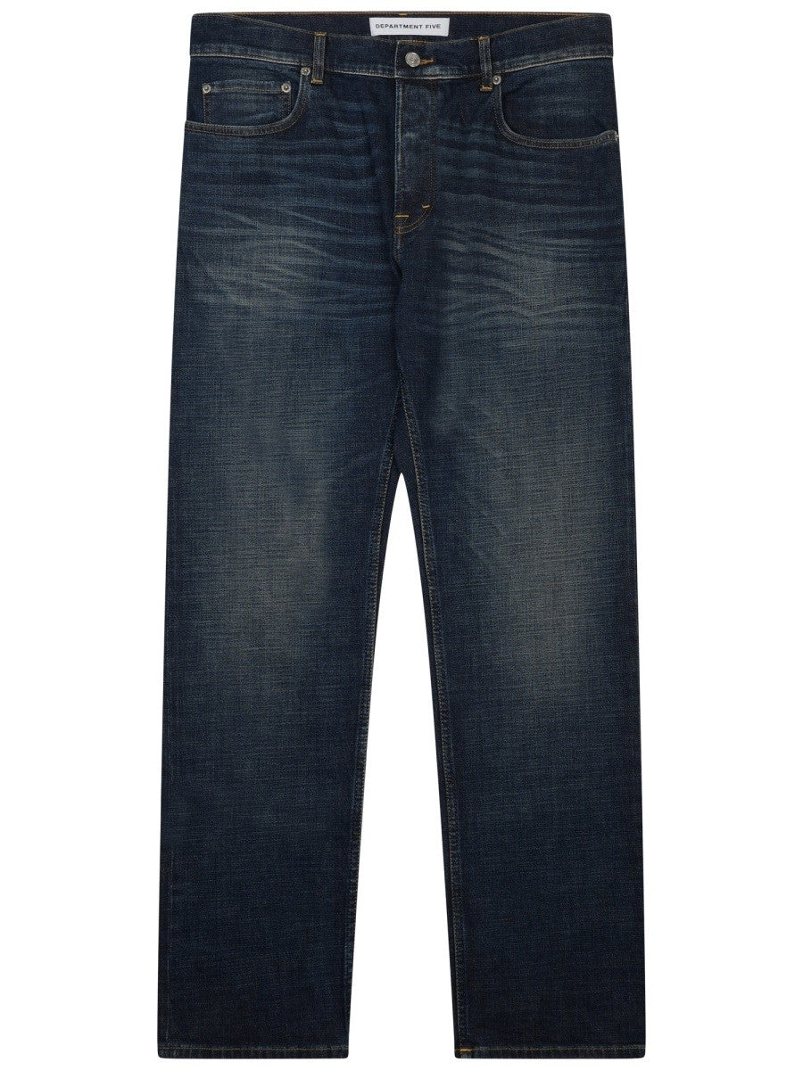 JEANS WITH LOGO PATCH