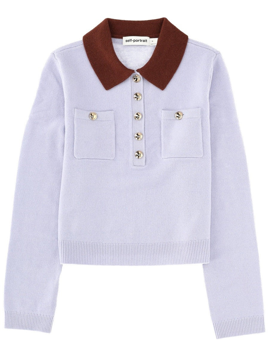JERSEY WITH CONTRASTING COLLAR