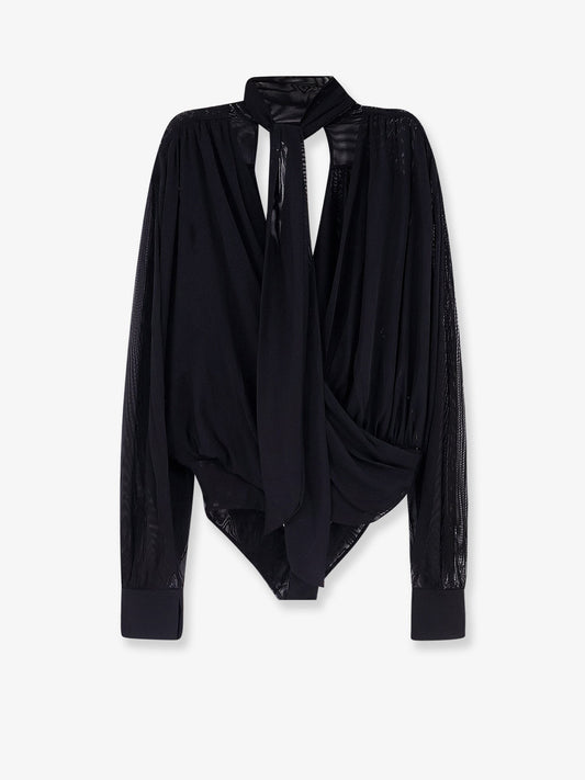 Keila Sheer Stretch tulle bodysuit