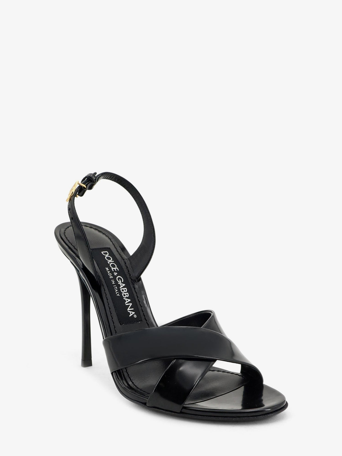 Keira shiny calfskin leather sandals