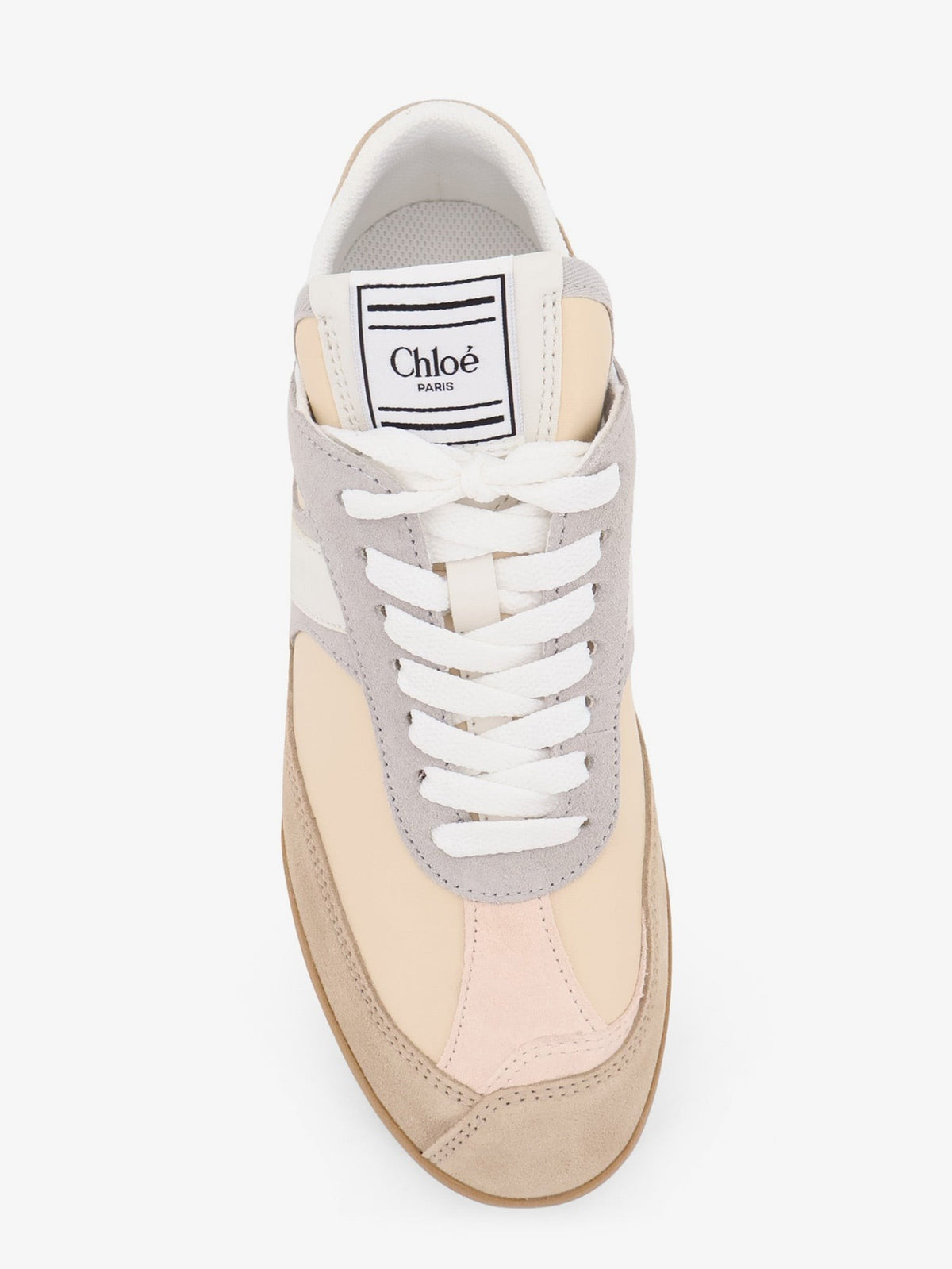 Kick suede sneakers with contrasting inserts