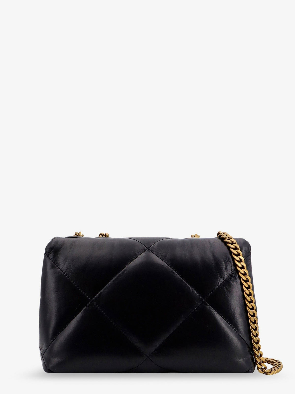 Kira quilted leather shoulder bag with metal logo